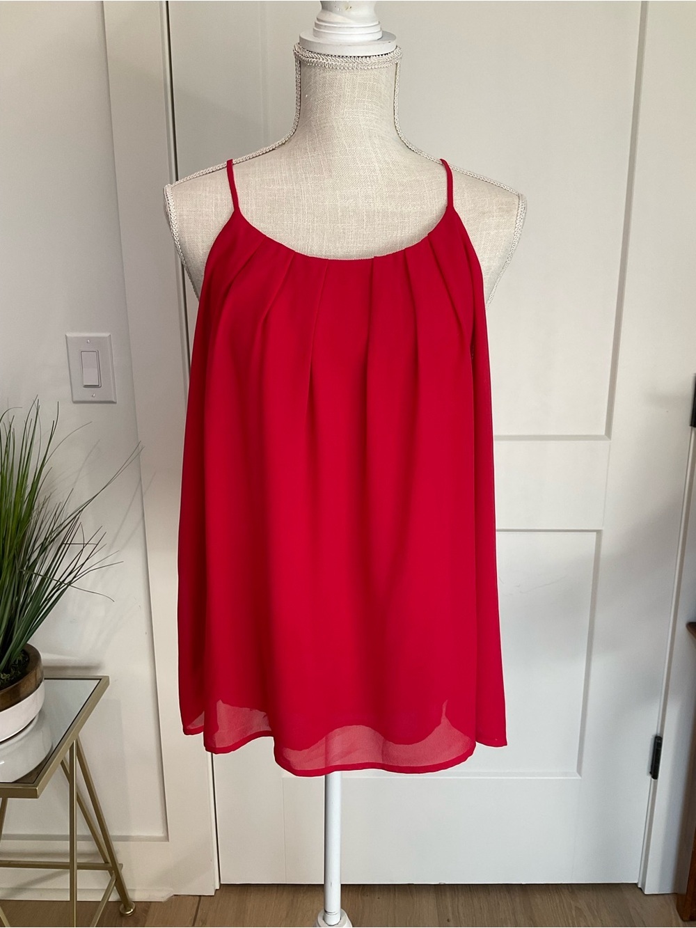 ONA Cassie Hot Pink Sleeveless Swing Tank Top 2X